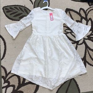 XHILARATION Ivory Lace Dress Size Large (10/12)